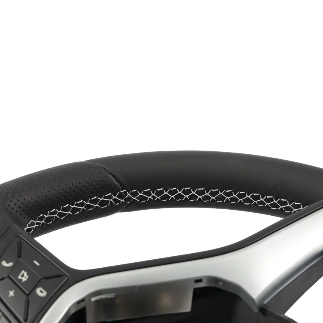 W117 W176 W204 NEU Leder Schwarz Sport Lenkrad Schaltwippen Weiße Fäden für Mercedes mit Teilenummer A2184602018 Mercedes W117 W176 W204 NEU Leder Schwarz Sport Lenkrad Schaltwippen Weiße Fäden - SKU A2184602018-1 - Teilenummer A2184602018