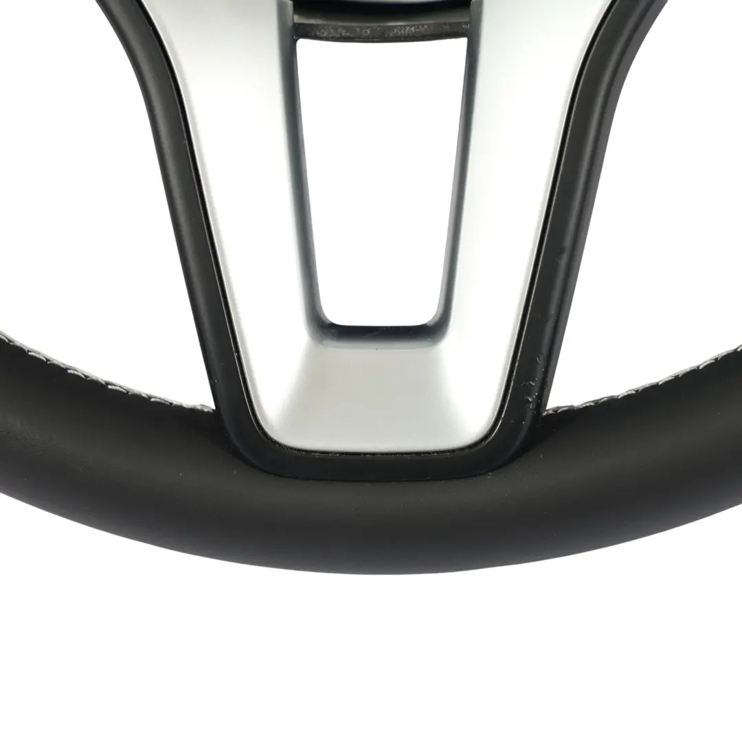 Mercedes W117 W176 W204 NEU Leder Schwarz Sport Lenkrad Schaltwippen Weiße Fäden - SKU A2184602018-1 - Teilenummer A2184602018