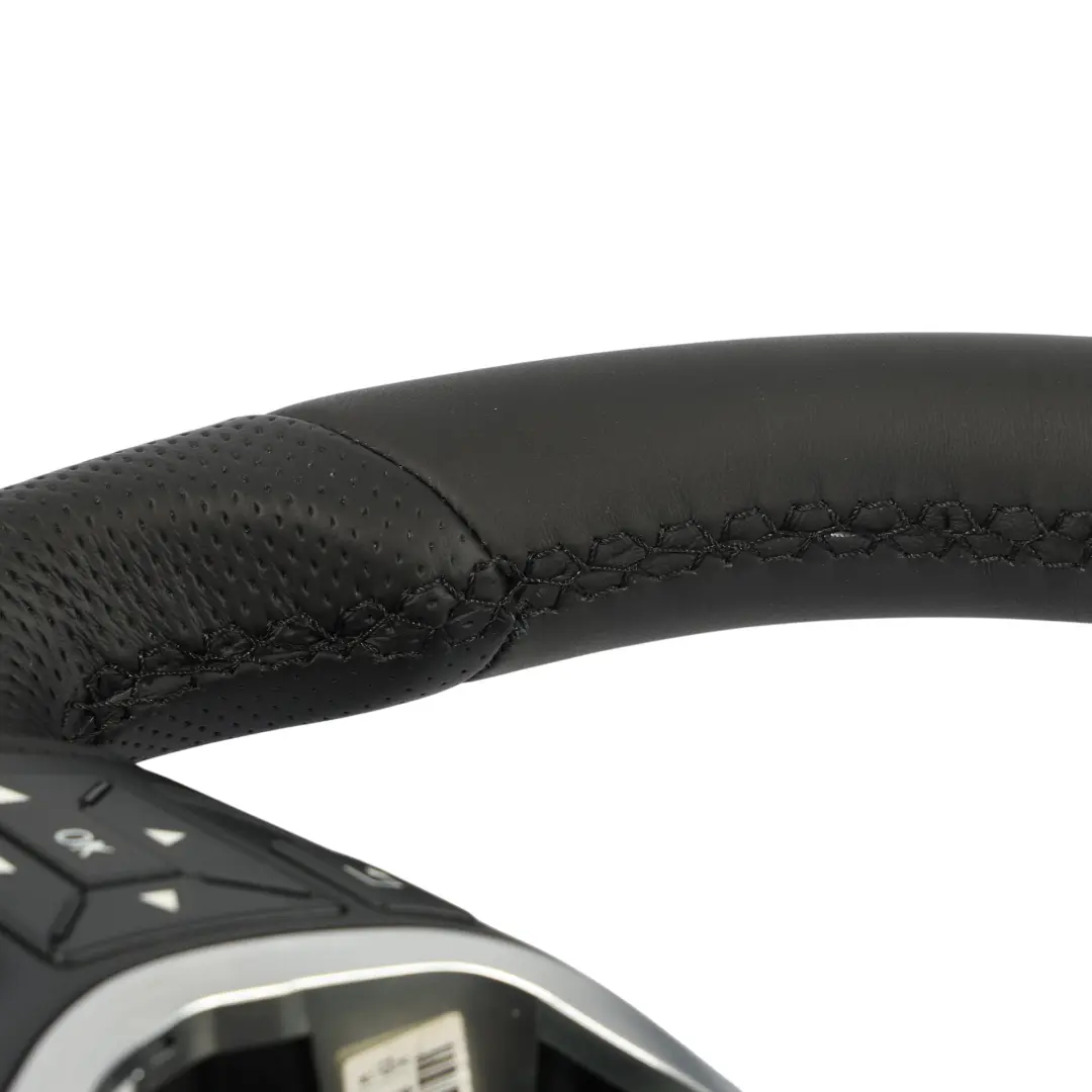  Steering Wheel Mercedes W176 W246 NEW Black Leather Black Threads Paddle Shift - SKU A2184609103-2 - Part number A2184609103