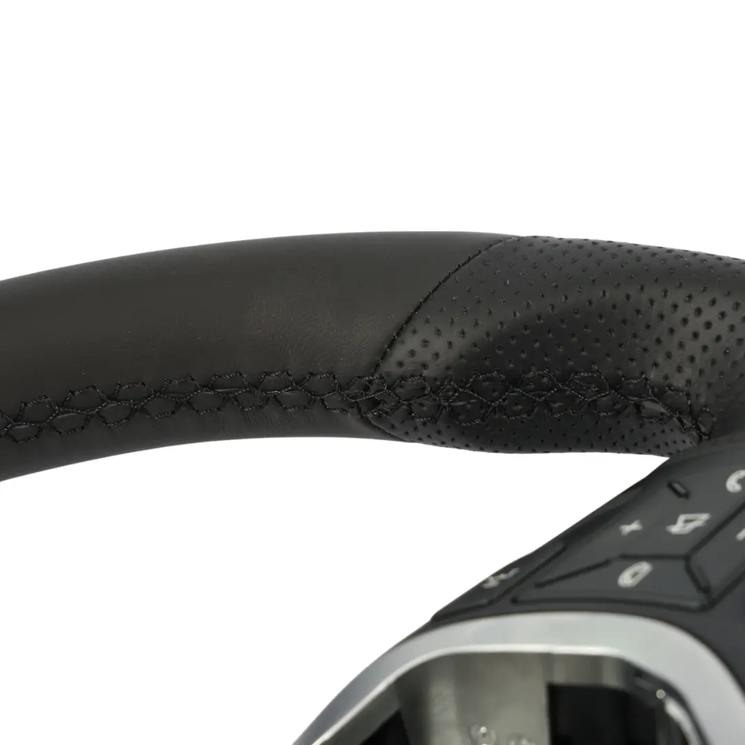 Volante Mercedes W176 W246 NUOVO in pelle nera Fili neri Paddle Shift - SKU A2184609103-2 - Numero di parte A2184609103