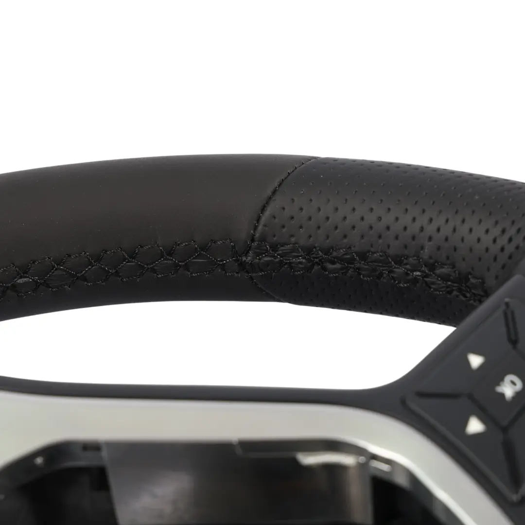 Volante Mercedes W176 W246 NUEVO Cuero Negro Hilos Negro Paddle Shift - SKU A2184609103-2 - Número de pieza A2184609103