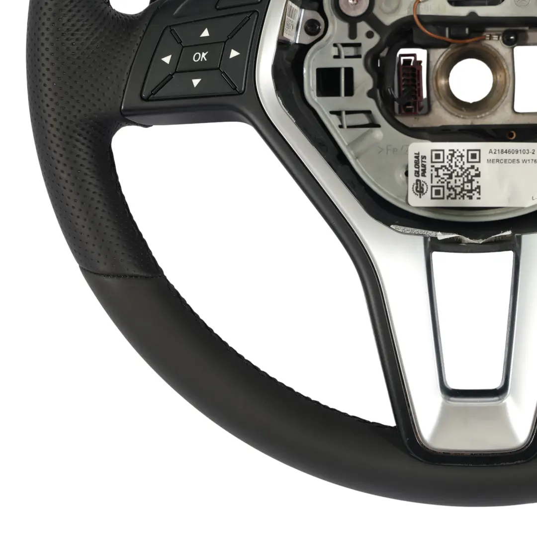 Lenkrad Mercedes W176 W246 NEU Schwarz Leder Schwarz Fäden Schaltwippen für mit Teilenummer A2184609103 Lenkrad Mercedes W176 W246 NEU Schwarz Leder Schwarz Fäden Schaltwippen - SKU A2184609103-2 - Teilenummer A2184609103