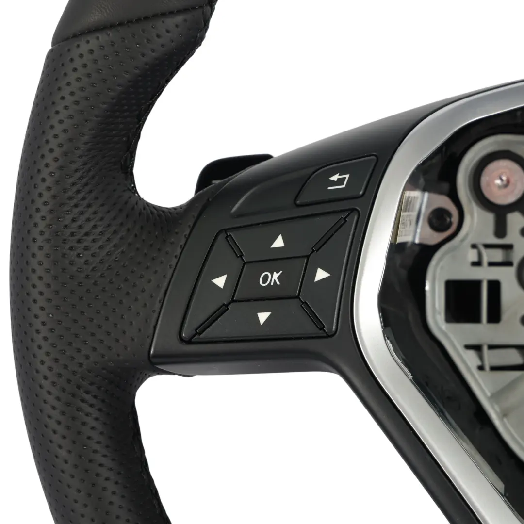 Volant Mercedes W176 W246 NEUF Cuir Noir Filets Noirs Paddle Shift - SKU A2184609103-2 - Numéro de pièce A2184609103