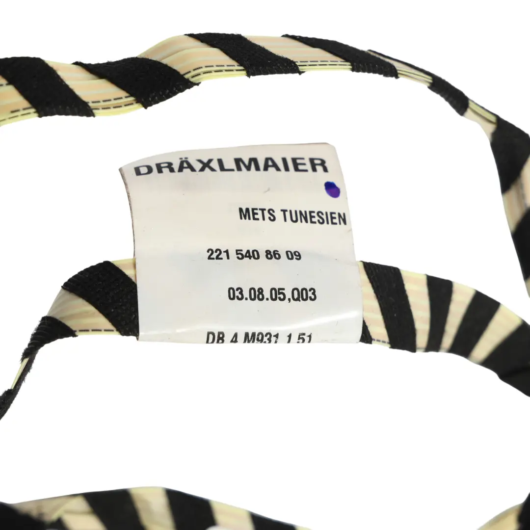 Cableado Puerta Trasera Cable Izquierdo para Mercedes W221 con número de pieza A2215408609 Mercedes W221 Cableado Puerta Trasera Cable Izquierdo - SKU A2215408609 - Número de pieza A2215408609