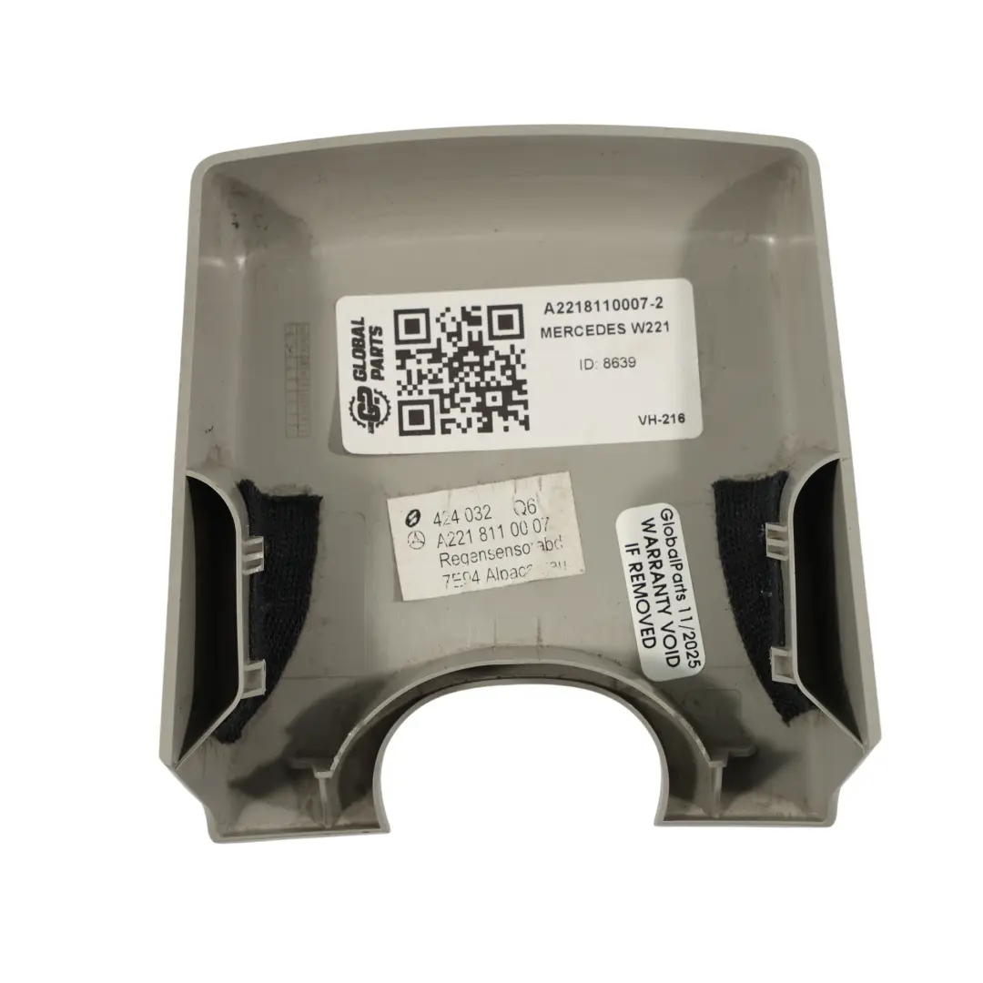Mercedes W221 Cache Panneau Garniture Capteur Pluie Rétroviseur - SKU A2218110007-2 - Numéro de pièce A2218110007
