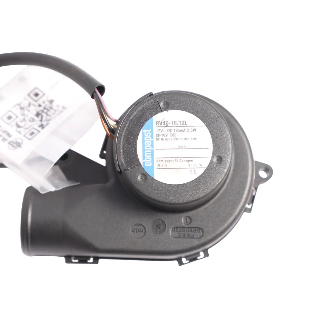 Cooling Blower Unit Interior Coolant Fan ECU Motor to Mercedes W221 with Part number A2218380006 Mercedes W221 Cooling Blower Unit Interior Coolant Fan ECU Motor - SKU A2218380006 - Part number A2218380006