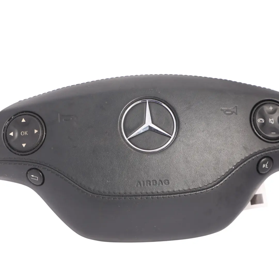 Mercedes W221 S500 Poduszka AirBag Kierownicy Skórzanna Dark Basalt grey - SKU A2218600502-2 - Numer Części A2218600502