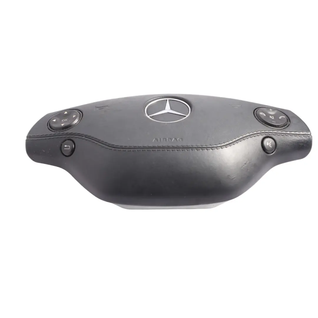 S500 Volante Módulo de Aire Botones Cuero Gris Basalto Oscuro para Mercedes W221 con número de pieza A2218600502 Mercedes W221 S500 Volante Módulo de Aire Botones Cuero Gris Basalto Oscuro - SKU A2218600502-2 - Número de pieza A2218600502