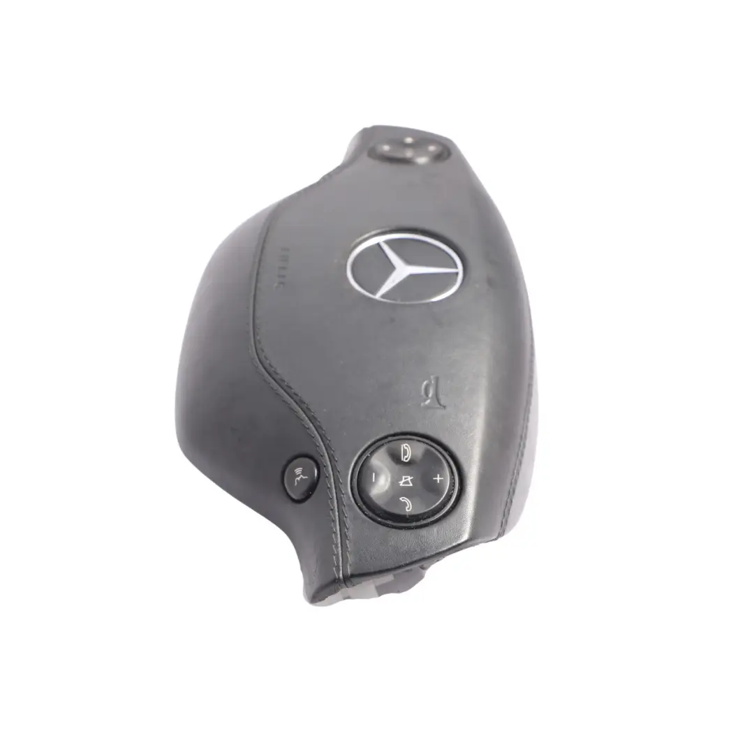 S500 Volante Modulo Aria Pulsanti Pelle Grigio Basalto Scuro per Mercedes W221 con numero di parte A2218600502 Mercedes W221 S500 Volante Modulo Aria Pulsanti Pelle Grigio Basalto Scuro - SKU A2218600502-2 - Numero di parte A2218600502