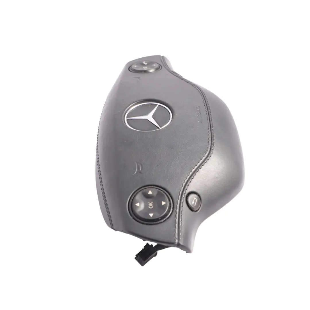 S500 Volante Módulo de Aire Botones Cuero Gris Basalto Oscuro para Mercedes W221 con número de pieza A2218600502 Mercedes W221 S500 Volante Módulo de Aire Botones Cuero Gris Basalto Oscuro - SKU A2218600502-2 - Número de pieza A2218600502