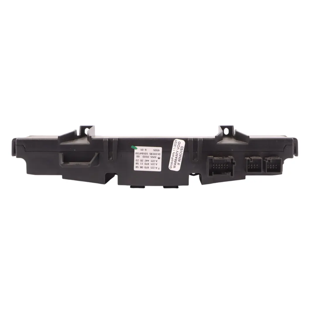Panel Przełączników Klimatyzacji Nawiewu do Mercedes W221 o numerze A2218700858 Mercedes W221 Panel Przełączników Klimatyzacji Nawiewu - SKU A2218700858 - Numer Części A2218700858