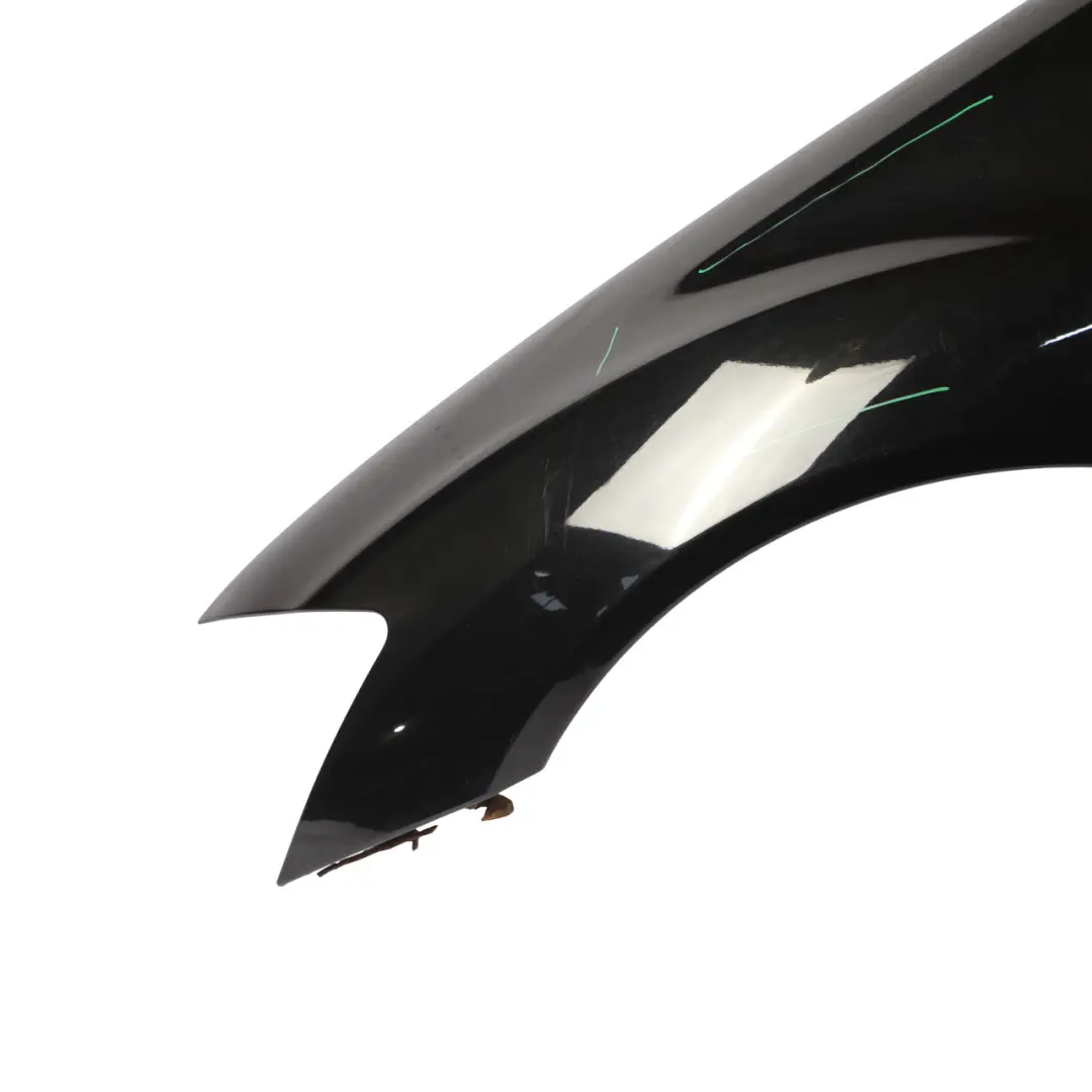 Mercedes W221 Front Left N/S Side Panel Wing Fender Obsidian Black - 197 - SKU A2218800118-OB - Part number A2218800118