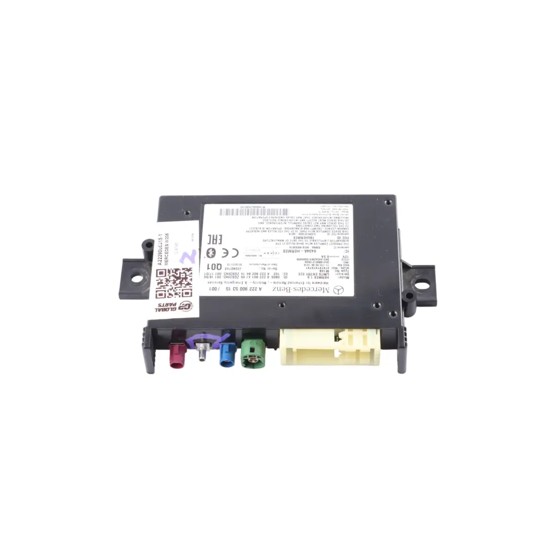 Mercedes W176 W205 Bluetooth Module Multimedia Control Unit ECU - SKU A2229005315-1 - Part number A2229005315