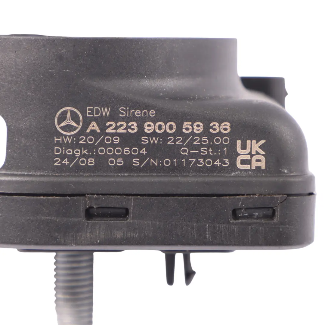 Antirrobo Alarma Sirena Bocina Señal Fanfarria para Mercedes CL C118 W177 con número de pieza A2239005936 Mercedes CL C118 W177 Antirrobo Alarma Sirena Bocina Señal Fanfarria - SKU A2239005936 - Número de pieza A2239005936