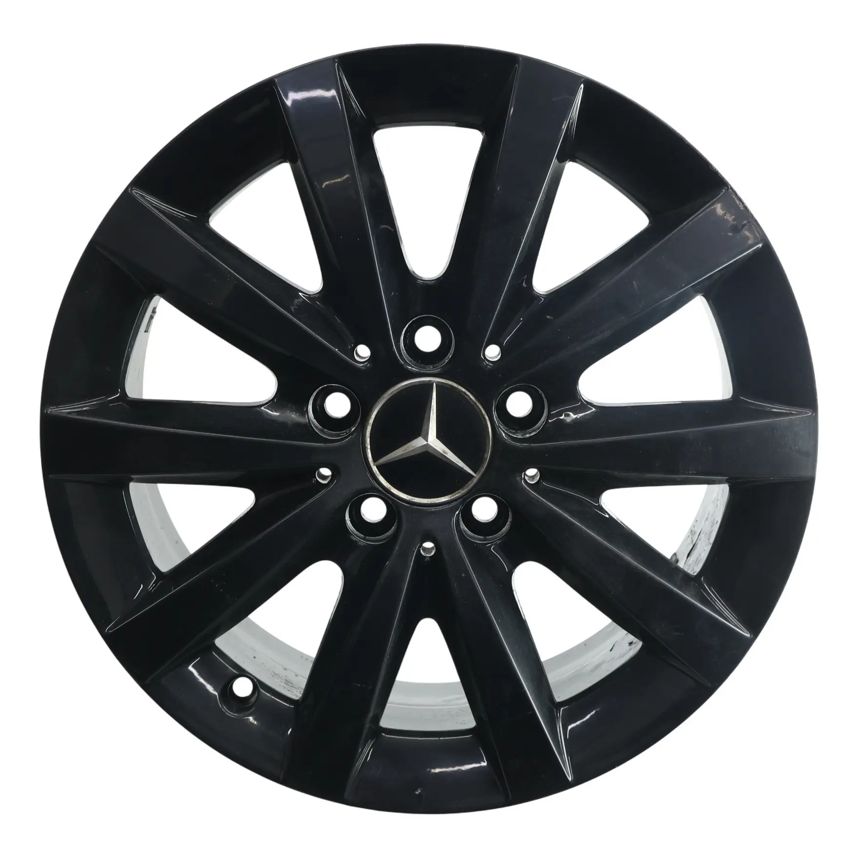 Mercedes W176 W246 Wheel Rim Alloy Black 16" ET:49 6,5J 10 Spoke A2464010202