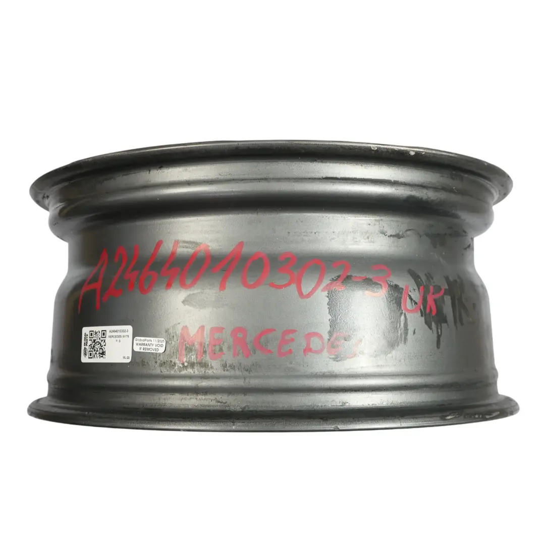 Mercedes W176 W246 AMG Schwarz Felge 18" ET:52 7.5J A1764010200 - SKU A2464010302-3 - Teilenummer A2464010302
