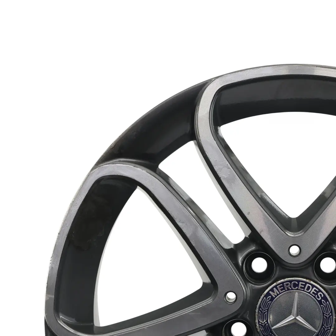 Mercedes W176 W246 AMG jante alliage noire 18" ET:52 7.5J A1764010200 - SKU A2464010302-3 - Numéro de pièce A2464010302