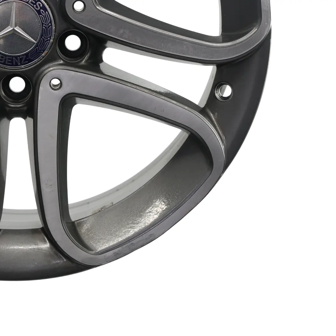 Mercedes W176 W246 AMG Llanta de aleación negra 18" ET:52 7.5J A1764010200 - SKU A2464010302-3 - Número de pieza A2464010302