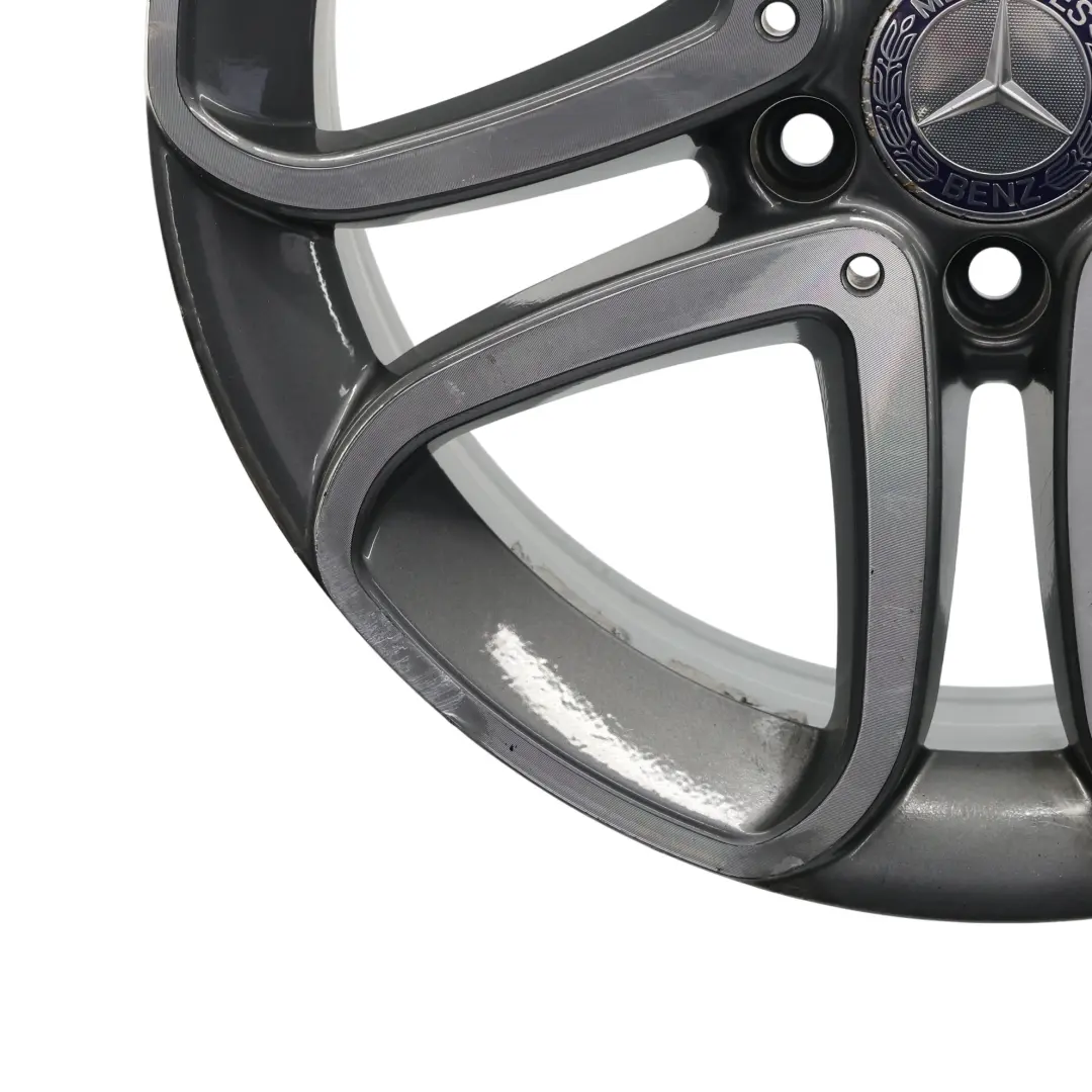 Mercedes W176 W246 AMG Llanta de aleación negra 18" ET:52 7.5J A1764010200 - SKU A2464010302-3 - Número de pieza A2464010302