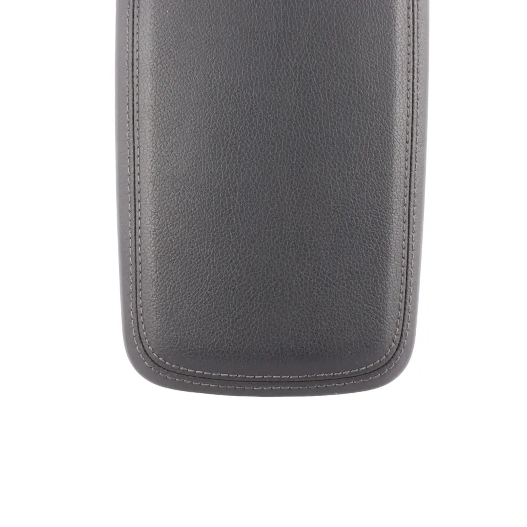 Centre Console Armrest Black Leather Grey Stitiching to Mercedes W246 with Part number A2466800019 Mercedes W246 Centre Console Armrest Black Leather Grey Stitiching - SKU A2466800019 - Part number A2466800019