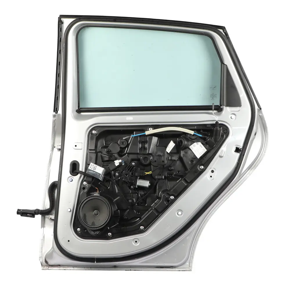 Door Rear Right O/S B-Class Polar Silver Metallic - 761 to Mercedes W246 with Part number A2467300205 Mercedes W246 Door Rear Right O/S B-Class Polar Silver Metallic - 761 - SKU A2467300205-PLS - Part number A2467300205