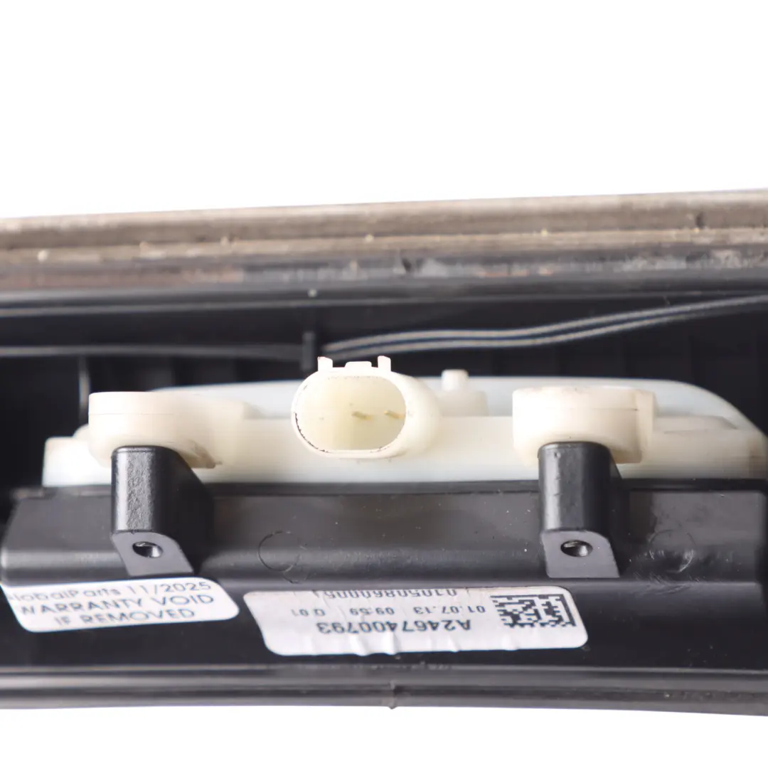 Chrome Handle Boot Opener Moulding Trim to Mercedes W246 Tailgate with Part number A2467400793 Mercedes W246 Tailgate Chrome Handle Boot Opener Moulding Trim - SKU A2467400793 - Part number A2467400793