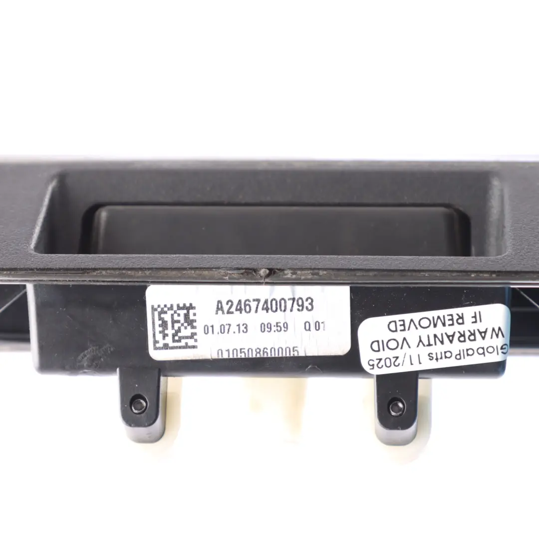 Chrome Handle Boot Opener Moulding Trim to Mercedes W246 Tailgate with Part number A2467400793 Mercedes W246 Tailgate Chrome Handle Boot Opener Moulding Trim - SKU A2467400793 - Part number A2467400793