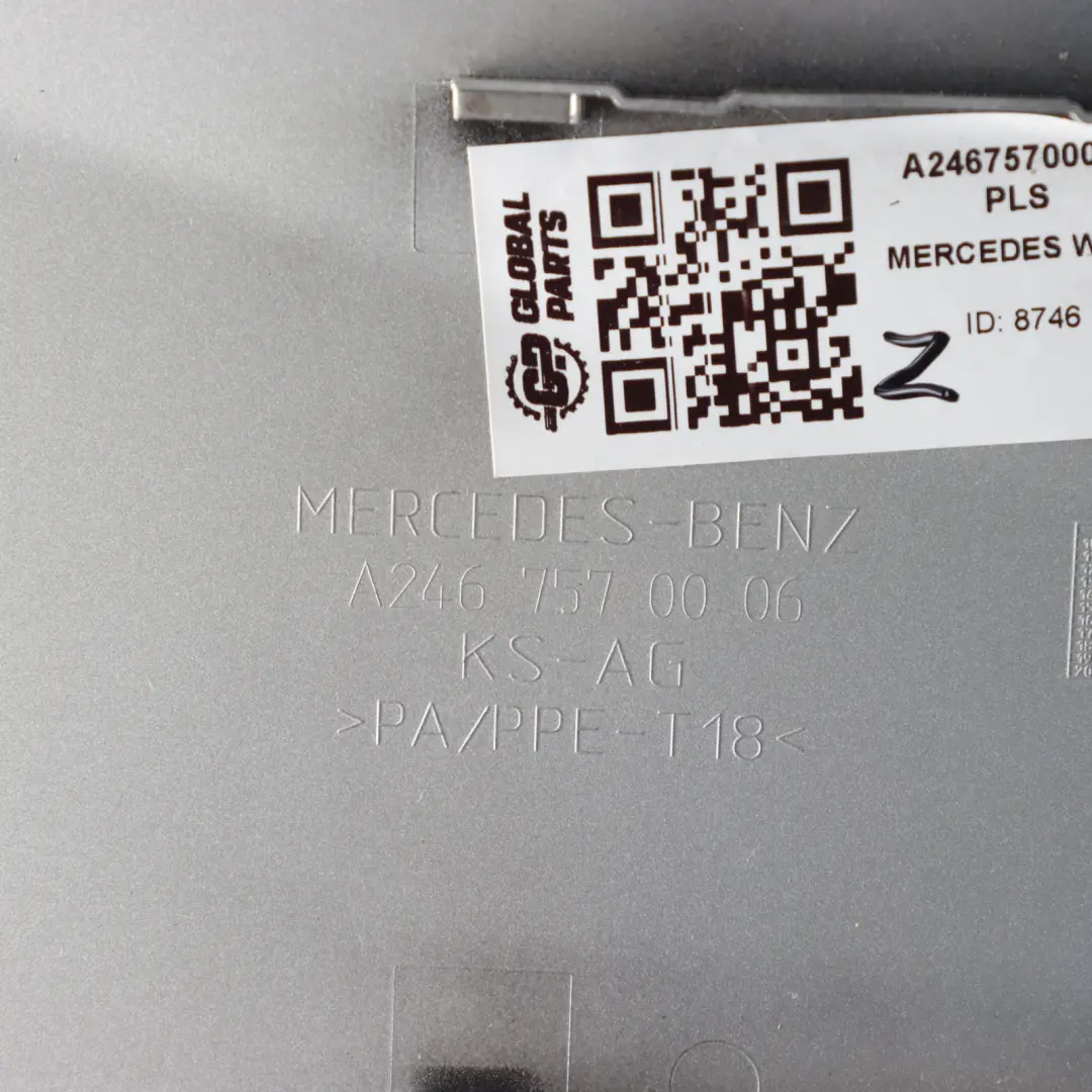 Mercedes W246 Fuel Tank In Cover Cap Casing Polar Silver - 761 - SKU A2467570006-PLS - Part number A2467570006