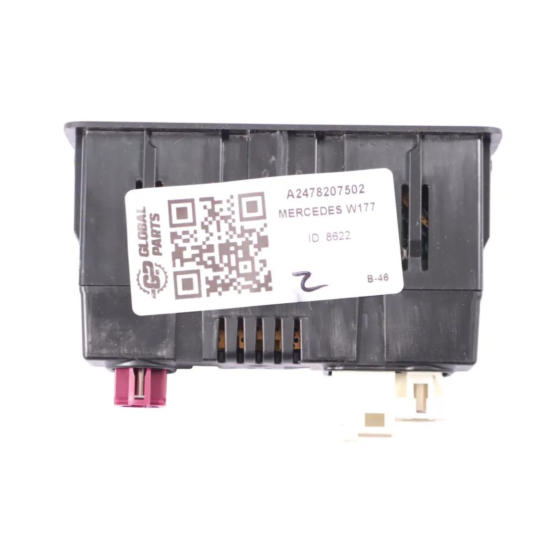 Mercedes C118 W177 W243 W247 Mittelkonsole Duale USB-C Anschlüsse - SKU A2478207502 - Teilenummer A2478207502