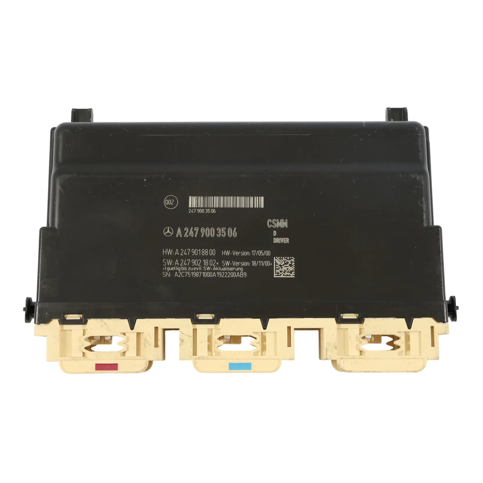 Mercedes W177 Modulo Sedile Anteriore Controllo Memoria Lato Guida A2479003506