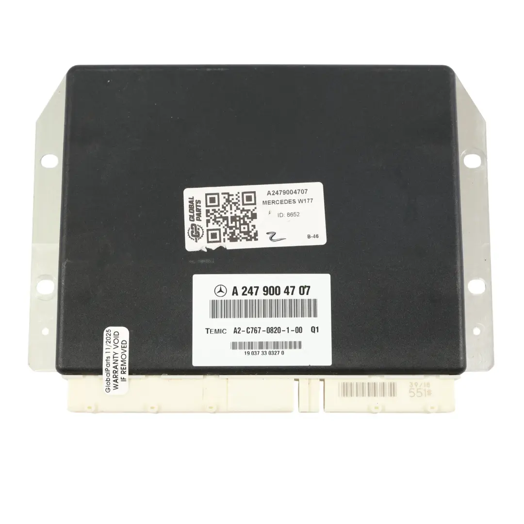 Mercedes W177 Moduł Sterownik Zawieszenia - SKU A2479004707 - Numer Części A2479004707