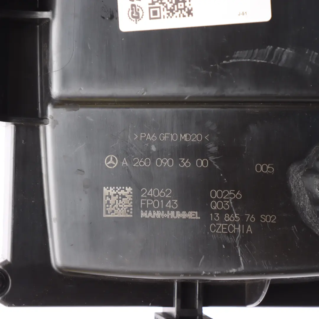 Mercedes C118 W177 W247 M260 Caja Del Filtro De Aire De Gasolina - SKU A2600903600 - Número de pieza A2600903600