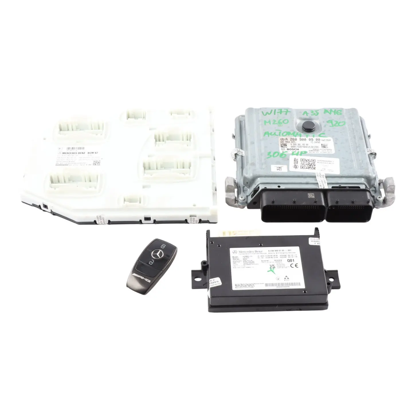 Mercedes W177 A35 AMG M260 306HP Engine Control ECU Kit A2609000900 Automatic