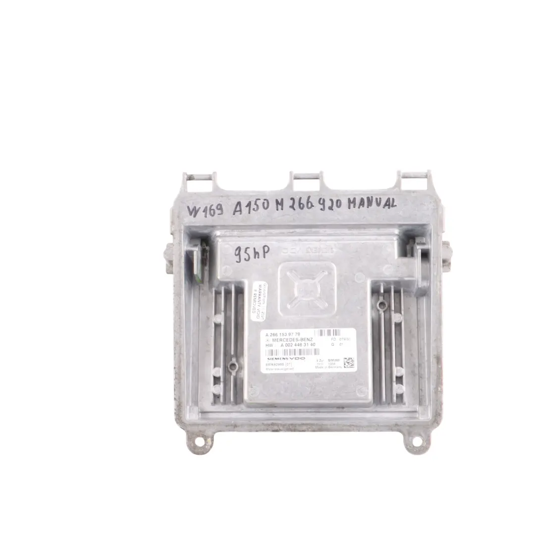 M266 95CH Kit Calculateur Gestion Moteur Manuel pour Mercedes W169 W245 à propos du numéro de pièce A2661539779 Mercedes W169 W245 M266 95CH Kit Calculateur Gestion Moteur Manuel - SKU A2661539779-2 - Numéro de pièce A2661539779