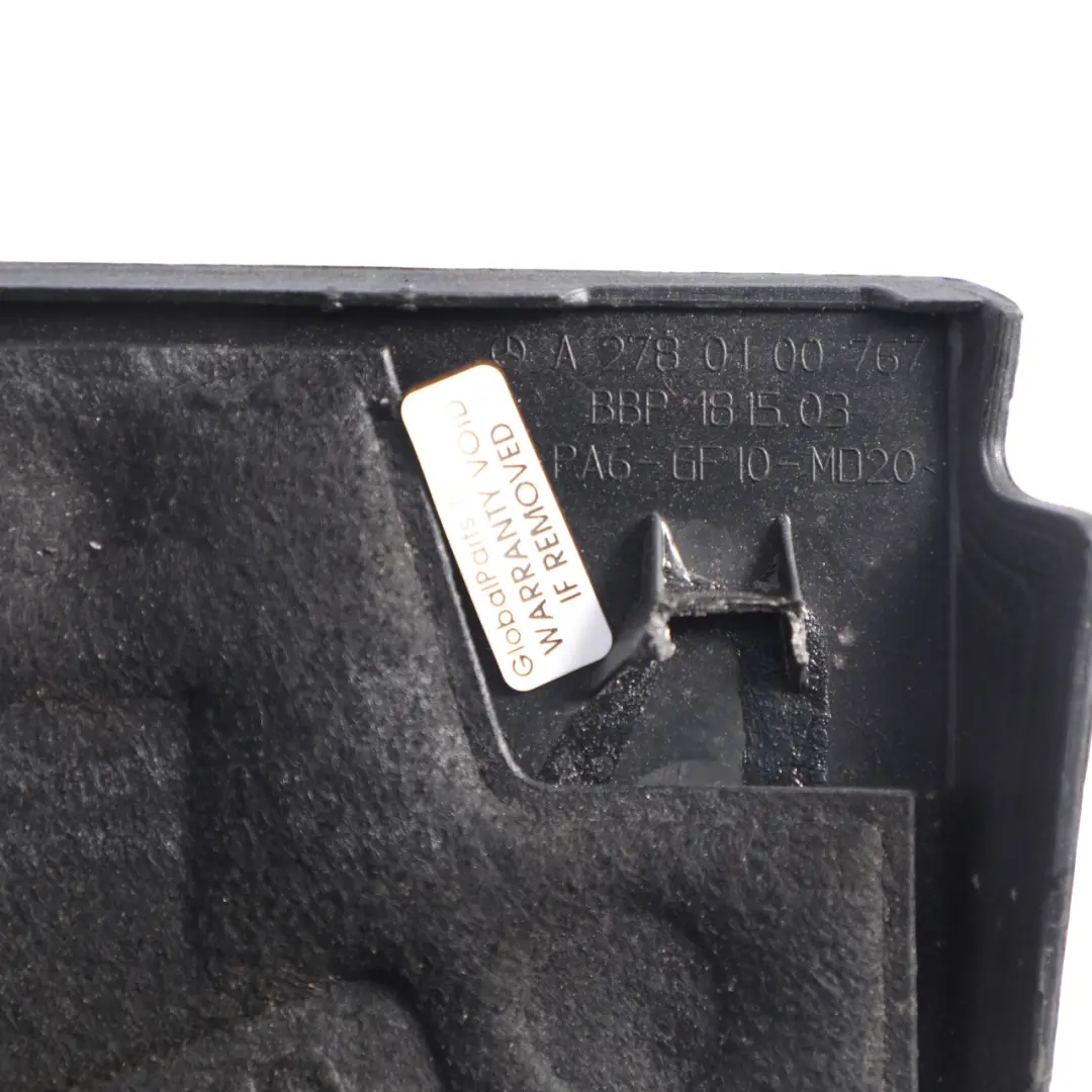 Mercedes W166 W212 W221 M 157 Air Filter Box Cover Trim Right O/S - SKU A2780100767 - Part number A2780100767