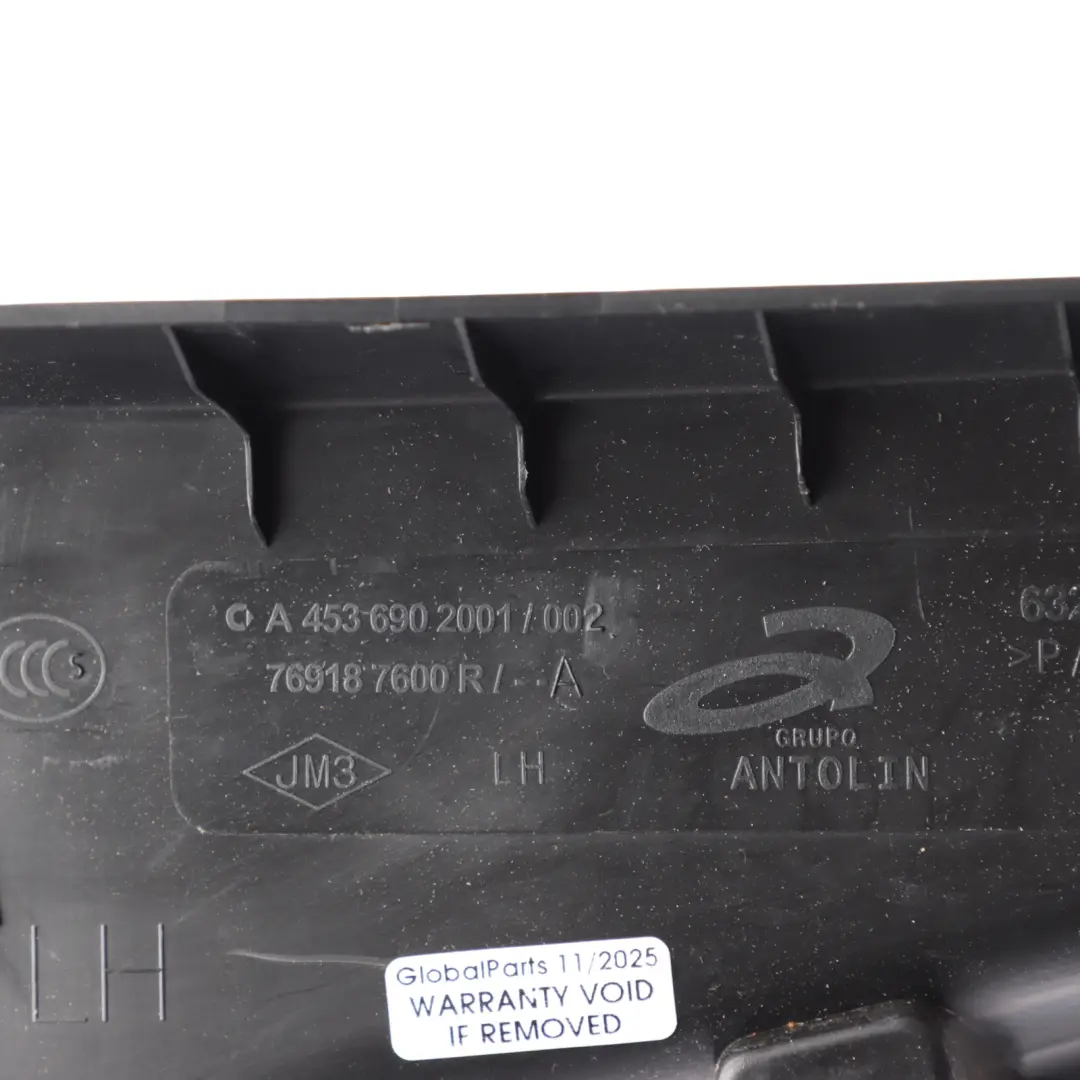 C453 Embellecedor Pilares C Izquierda para Smart Fortwo con número de pieza A4536902001 Smart Fortwo C453 Embellecedor Pilares C Izquierda - SKU A4536902001 - Número de pieza A4536902001