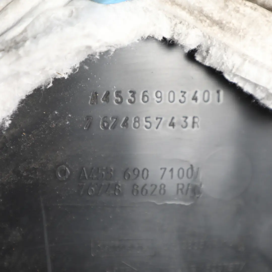 C453 Rear Wheel Arch Right O/S Trim Cover Panel to Smart Fortwo with Part number A4536907100 Smart Fortwo C453 Rear Wheel Arch Right O/S Trim Cover Panel - SKU A4536907100 - Part number A4536907100