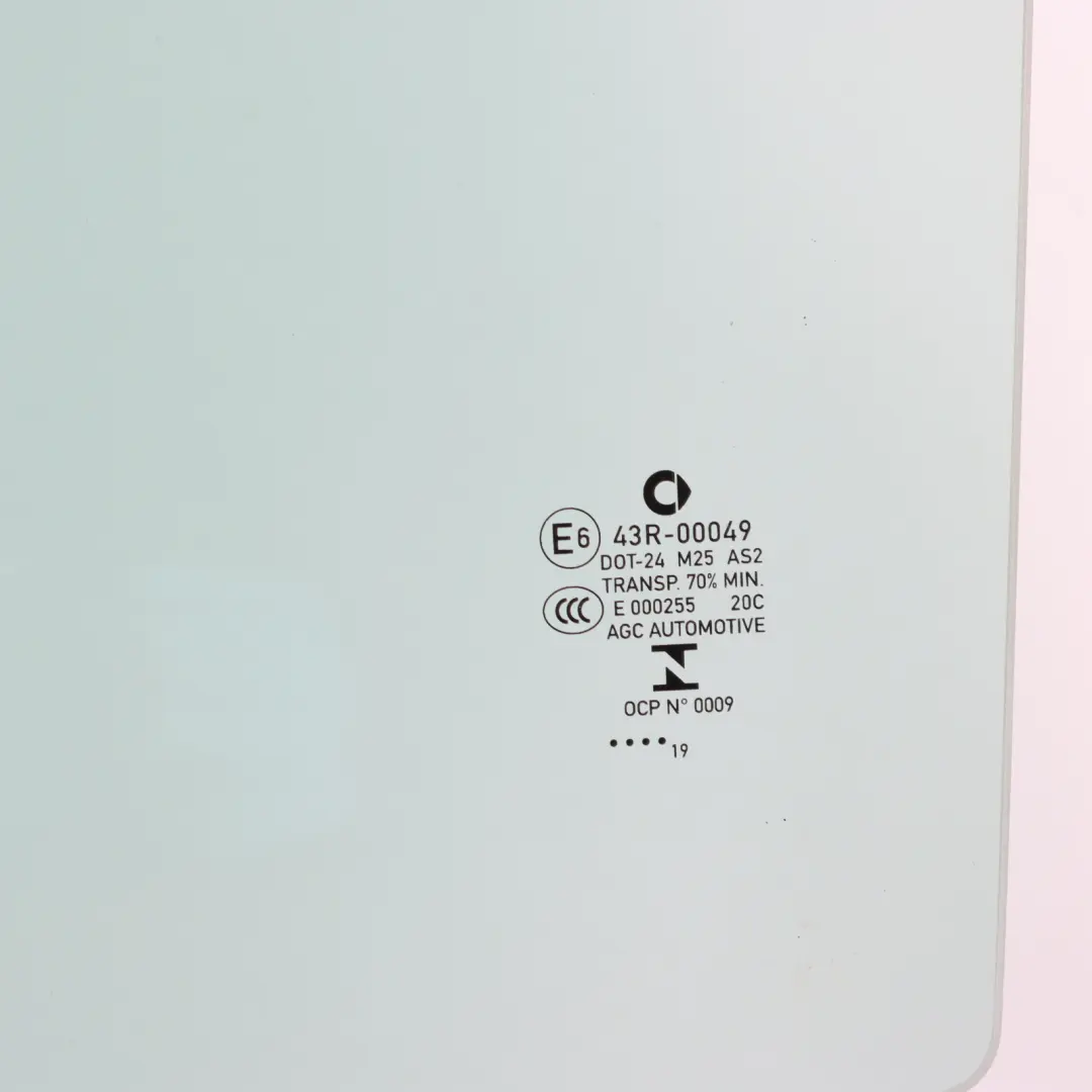 Smart Fortwo C453 Vetro Laterale Porta Anteriore Sinistra AS2 - SKU A4537250500 - Numero di parte A4537250500