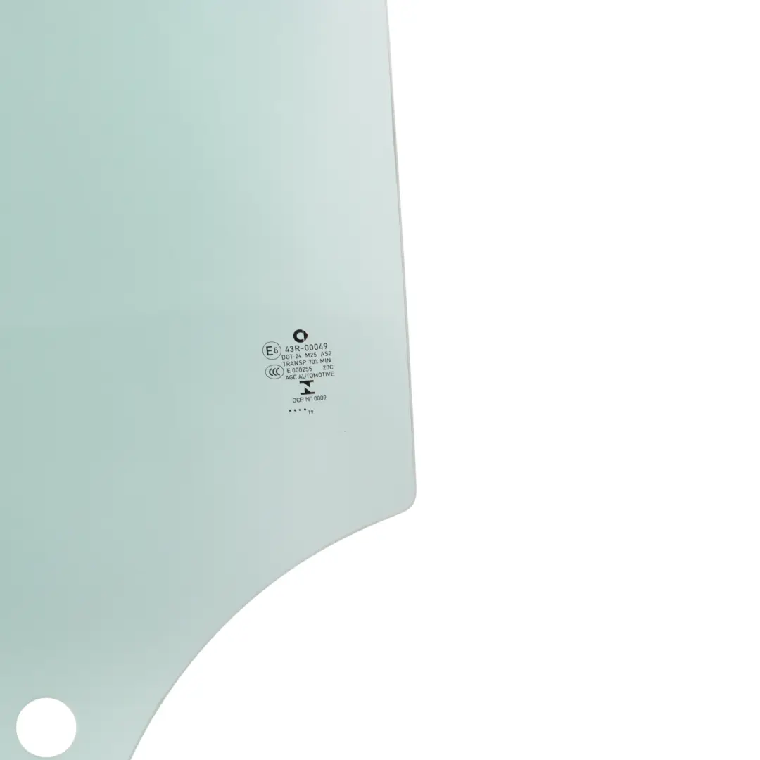 Smart Fortwo C453 Front Door Side Window Glass Left N/S AS2 - SKU A4537250500 - Part number A4537250500