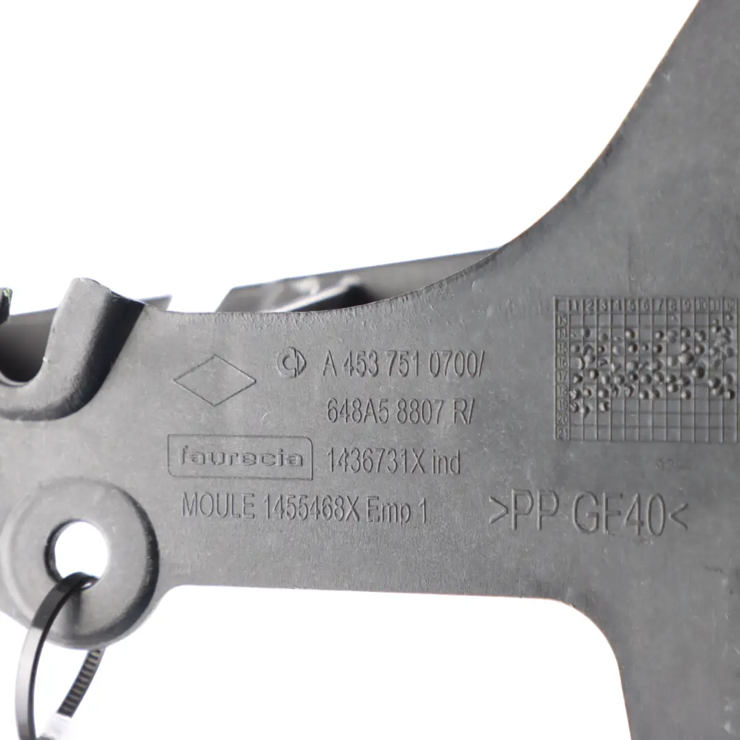 C453 Front Bumper Bracket Holder Mount Left N/S to Smart Fortwo with Part number A4537510700 Smart Fortwo C453 Front Bumper Bracket Holder Mount Left N/S - SKU A4537510700 - Part number A4537510700