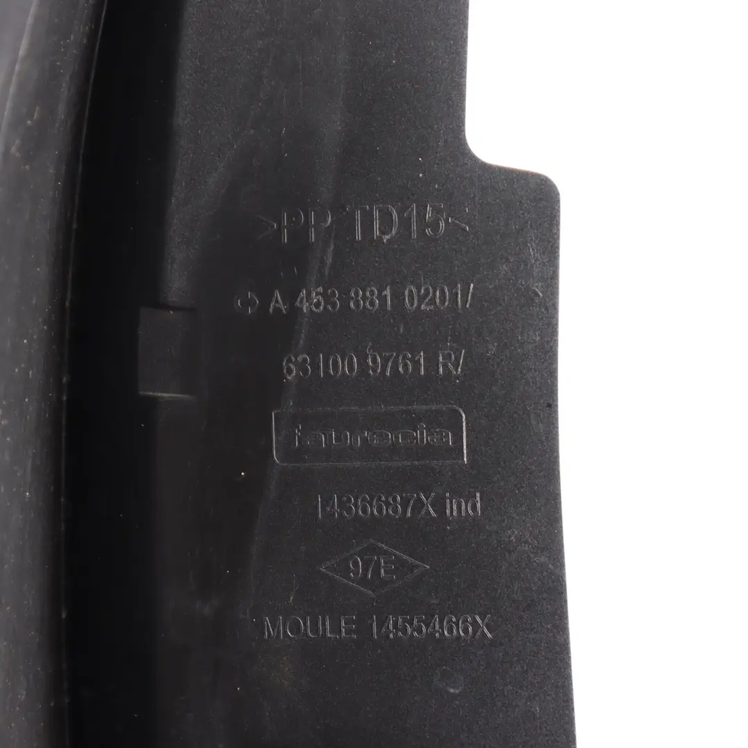 Smart ForTwo C453 Front Wing Side Panel Fender Right O/S Titania Grey - EAI - SKU A4538810201-TIG - Part number A4538810201