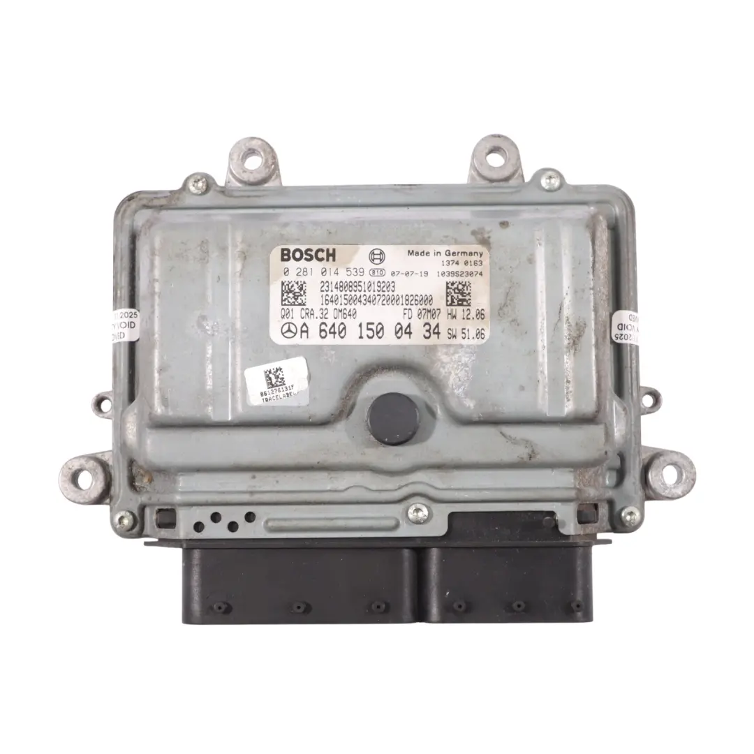 Mercedes W169 A160 CDI OM640.942 82Ch Kit Calculateur Moteur Automat - SKU A6401500434-1 - Numéro de pièce A6401500434