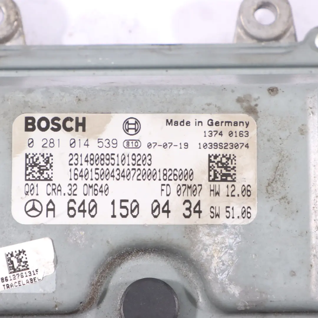 A160 CDI OM640.942 82CV Kit Control Motor Automático para Mercedes W169 con número de pieza A6401500434 Mercedes W169 A160 CDI OM640.942 82CV Kit Control Motor Automático - SKU A6401500434-1 - Número de pieza A6401500434