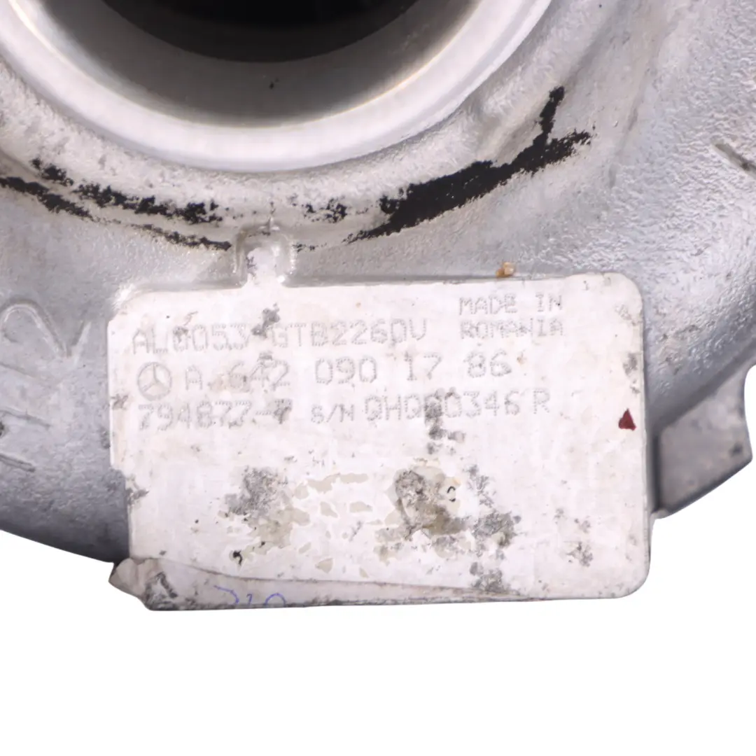 Mercedes CLS C218 Turbolader Turbo OM642.853 CDI Diesel Motor A6420901786 - SKU A6420901486 - Teilenummer A6420901486