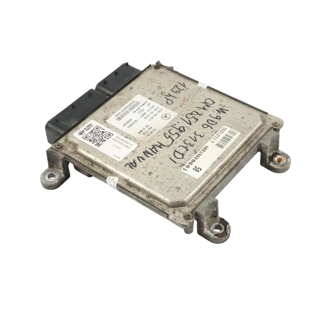OM651 129CH Calculateur Gestion Moteur Manuel pour Mercedes W906 313 CDI à propos du numéro de pièce A6519000601 Mercedes W906 313 CDI OM651 129CH Calculateur Gestion Moteur Manuel - SKU A6519000601-5 - Numéro de pièce A6519000601