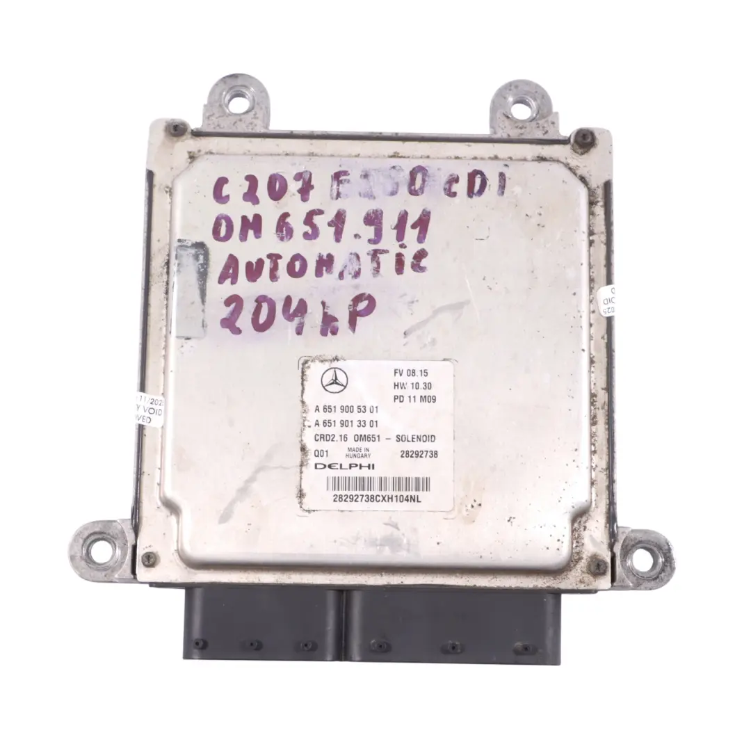 Mercedes W204 C250CDI 204HP OM651.911 Motorsteuergerätesatz - SKU A6519005301-7 - Teilenummer A6519005301