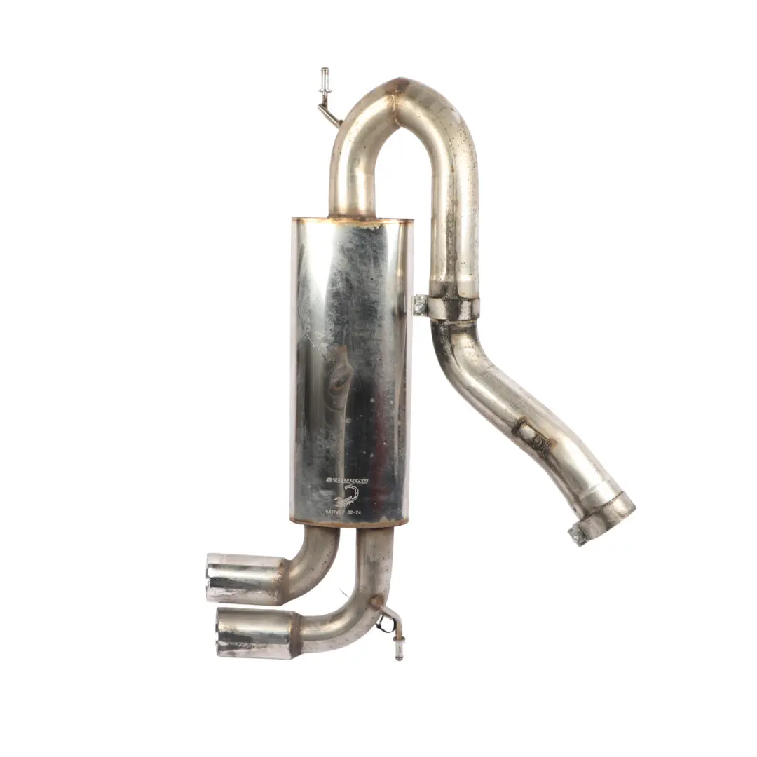 VW Golf GTI Mk5 Exhaust Muffler Box Scorpion Non-Resonated Exhaust 2.0 TFSI - SKU BWA-EXHAUST-SCORPION - Part number BWA-EXHAUST-SCORPION