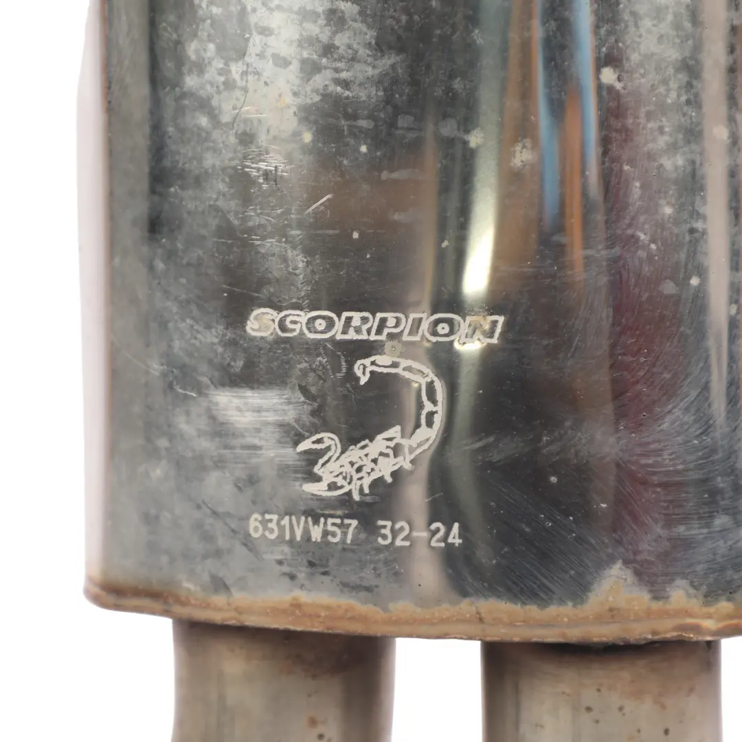 Mk5 Exhaust Muffler Box Scorpion Non-Resonated Exhaust 2.0 TFSI to VW Golf GTI with Part number BWA-EXHAUST-SCORPION VW Golf GTI Mk5 Exhaust Muffler Box Scorpion Non-Resonated Exhaust 2.0 TFSI - SKU BWA-EXHAUST-SCORPION - Part number BWA-EXHAUST-SCORPION