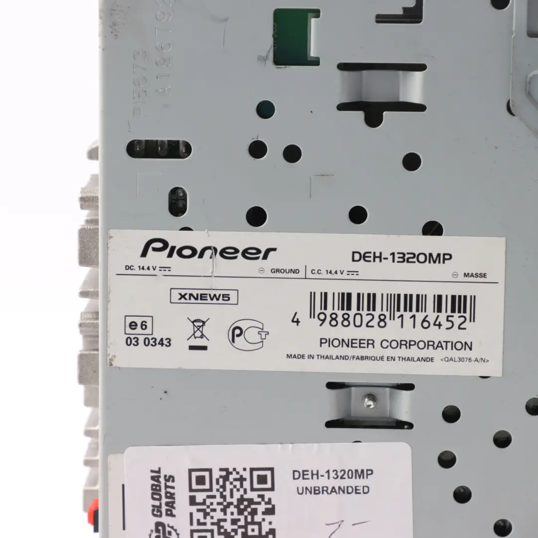 Genuine Pioneer Radio Player CD AUX FM AM Autoradio to with Part number DEH-1320MP Genuine Pioneer Radio Player CD AUX FM AM Autoradio - SKU DEH-1320MP - Part number DEH-1320MP