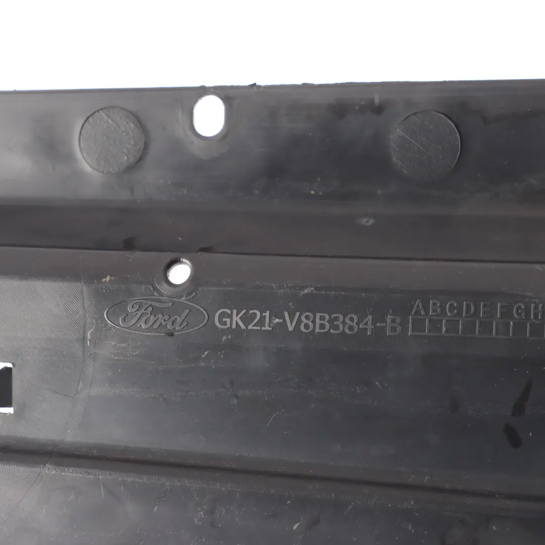 Front Radiator Air Deflector Undertray Trim to Ford Transit Custom with Part number GK21-V8B384-B Ford Transit Custom Front Radiator Air Deflector Undertray Trim - SKU GK21-V8B384-B - Part number GK21-V8B384-B